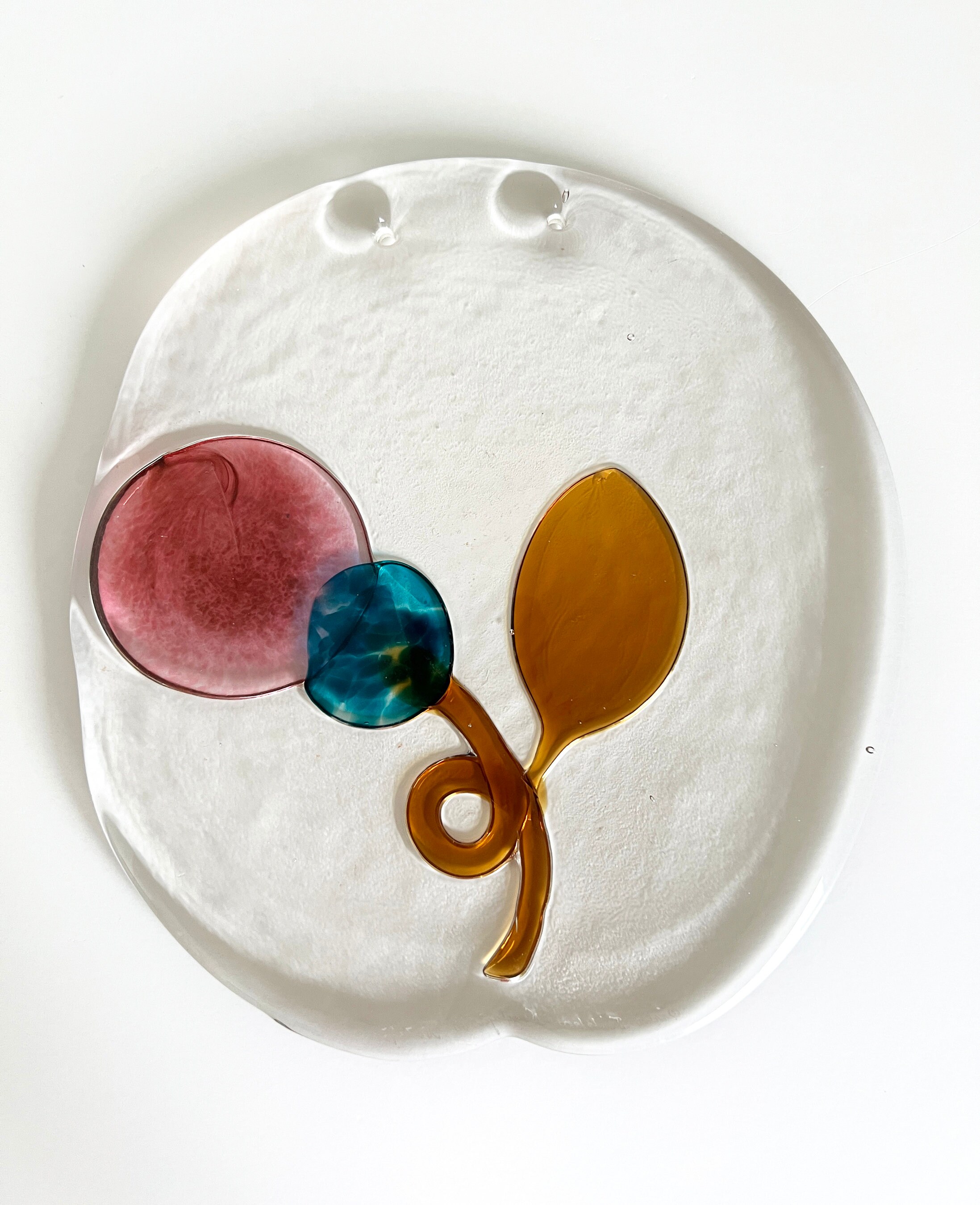 RARE Oiva Toikka Riippu Hanging Wall Art Glass Suncatcher Arabia