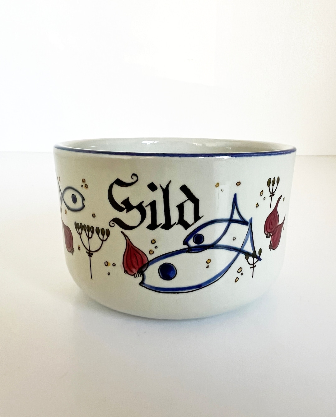 Knabstrup Sild Fish Bowl Ceramic Dietlinde Hein Scandinavian Mid ...