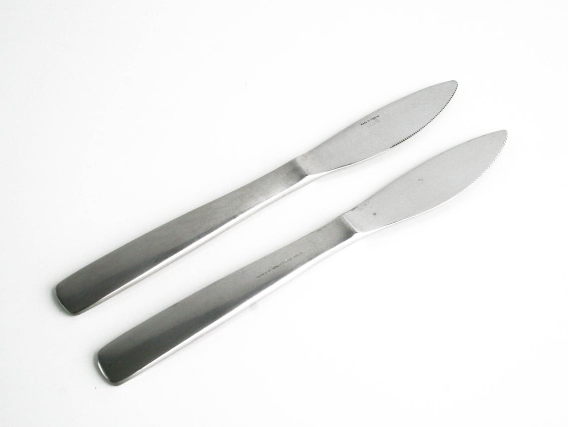 Gense Facette Serrated Dinner Knife Sweden Stainless Flatware Etsy