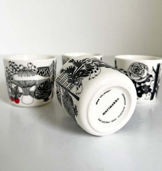 Marimekko Oiva Veljekset Latte Cup Tea Coffee Mug Maija Leoukari