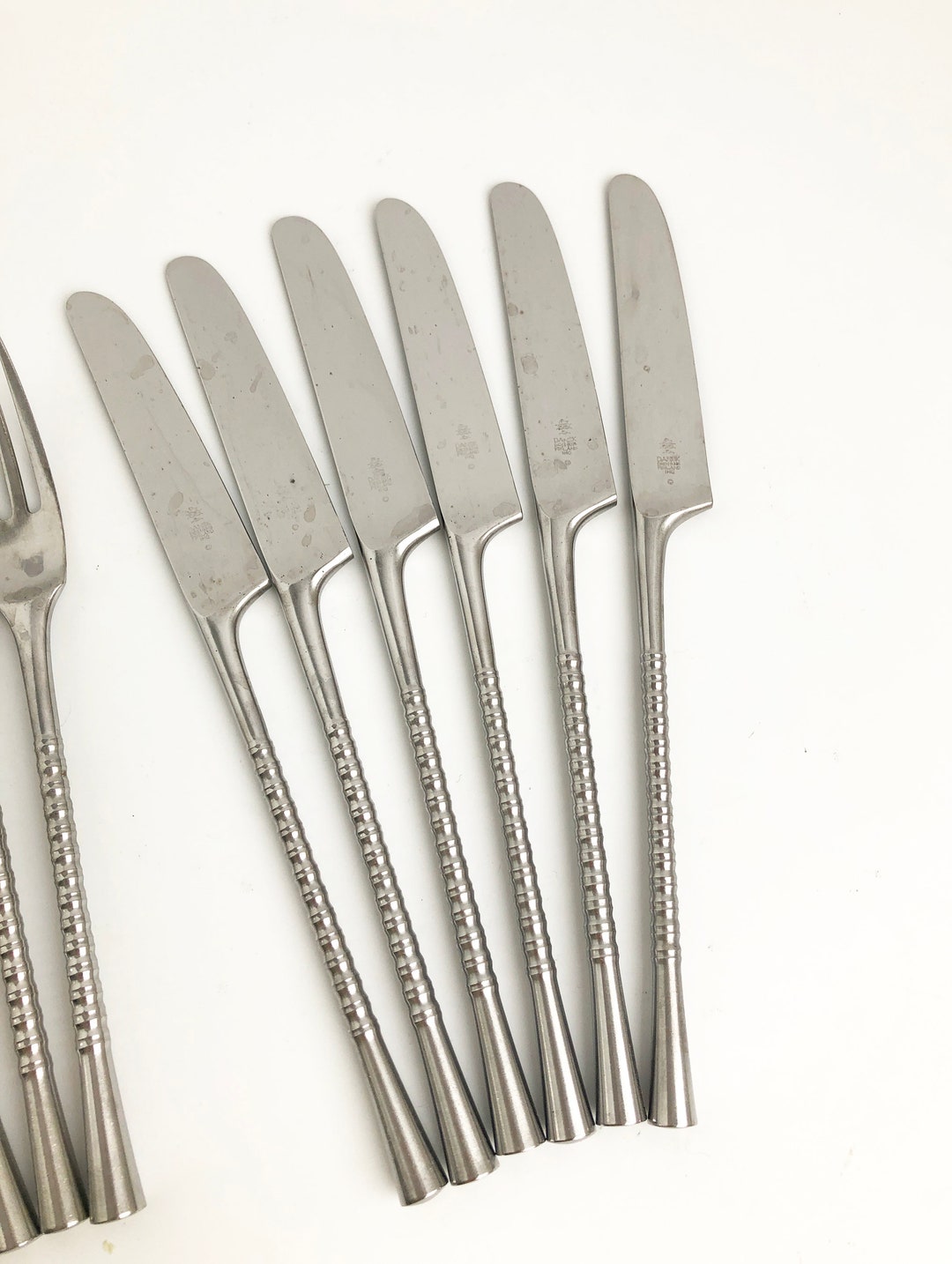 Dansk Jette Finland Dinner Knife Quistgaard Stainless Flatware 6pc Etsy