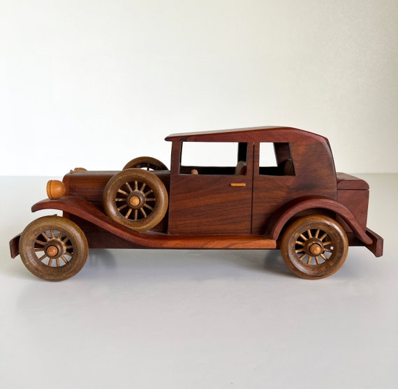 1932 Plymouth Phaeton Wood Model Toy Car Vintage Solid Walnut - Etsy