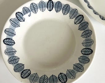 Arabia Finland Linnea Fruit Dessert Sauce Bowl Plate 5 1/8” Dish Mid Century