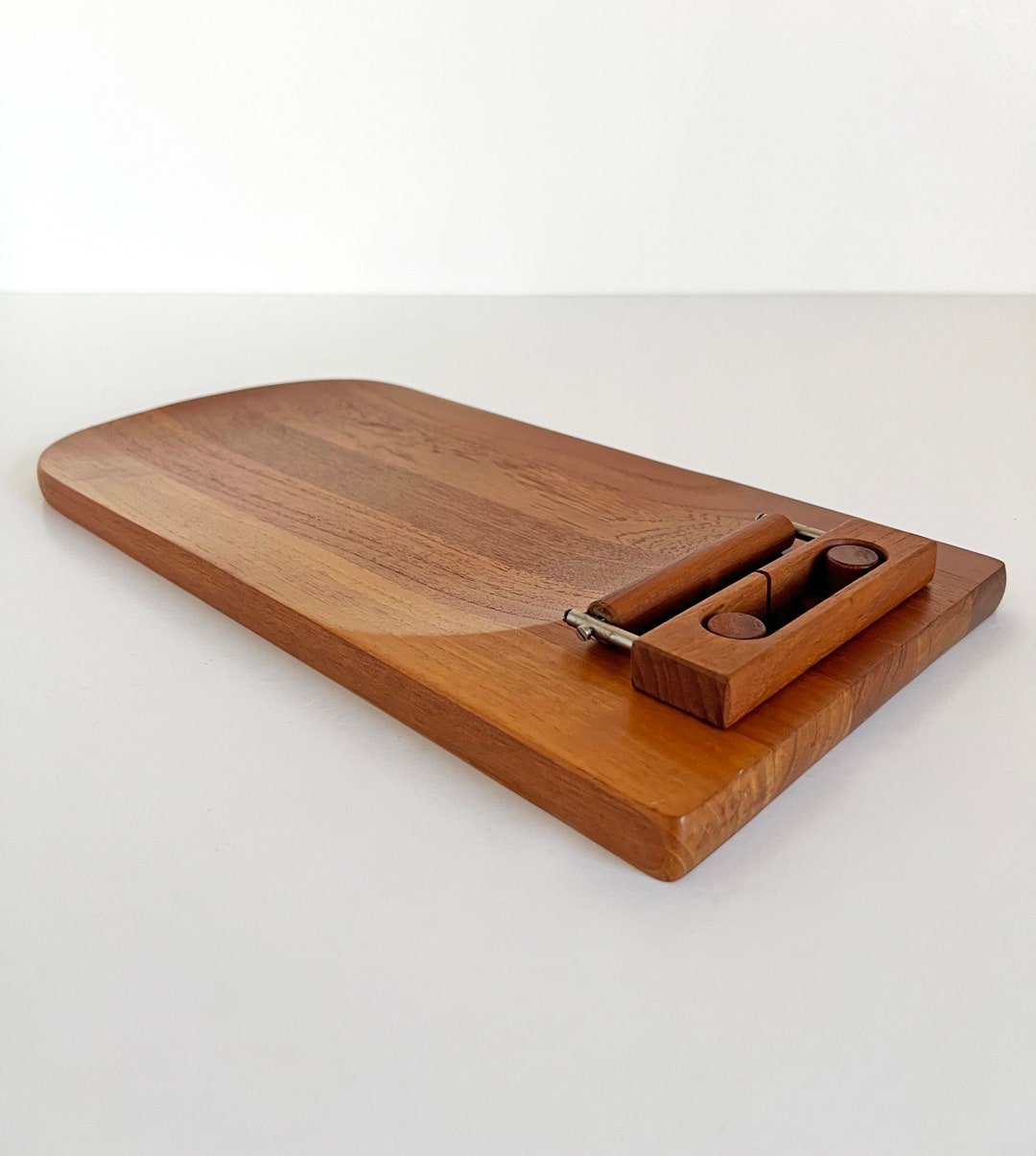 Nissen Teak Cheese Cutting Board Slicer Charcuterie Mid Century