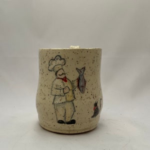 Chef & cat mug