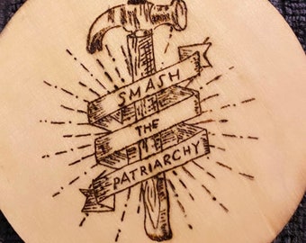 Circular Wood Coaster