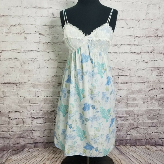 Vintage Gossard Artemis Chiffon Cotton Floral Slip
