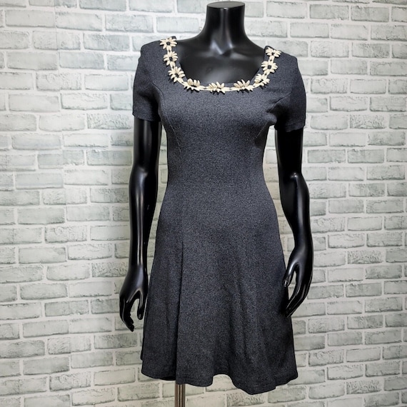 y2k flower applique dress Gem