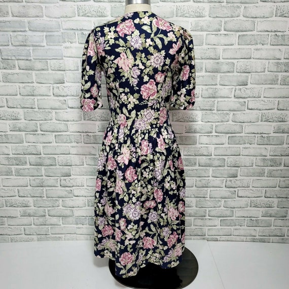 Vintage 90s Laura Ashley Cottage Core Floral Dres… - image 6