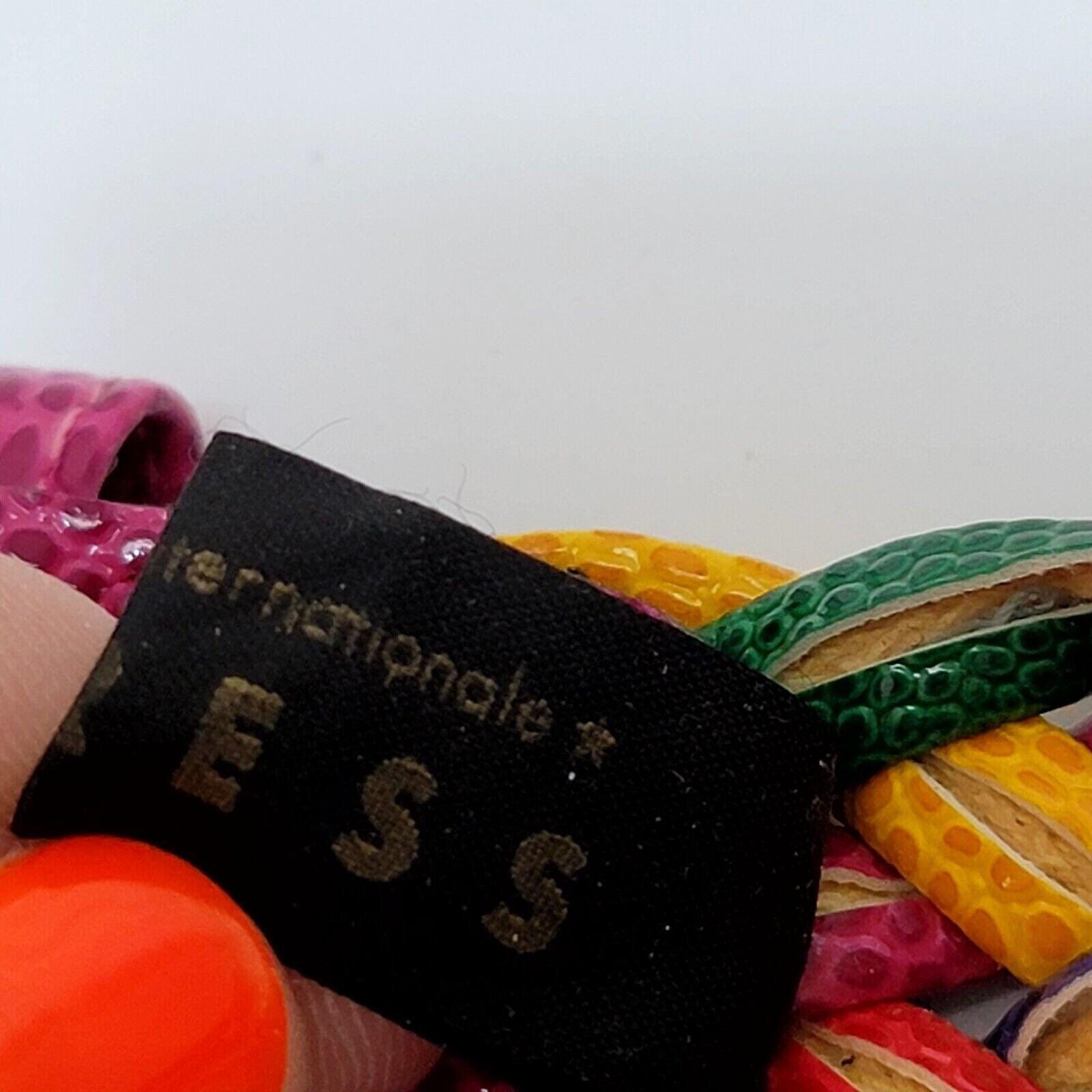 Vintage 90s Express Compagnie Intl Womens L Colorful Bright‎ Braided Waist Belt Express Women main image 2