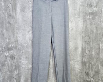 Vintage jaren 90 Y2K bebe dames 8 grijze pantalon Carrière casual rechte pijpen