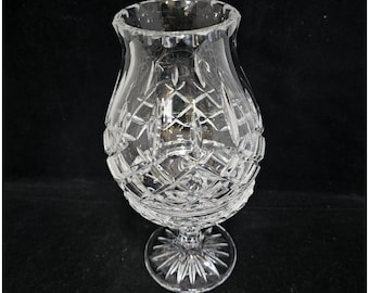 Lampe de chevet vintage GORHAM en cristal au plomb KING EDWARD Hurricane 20 cm, déco