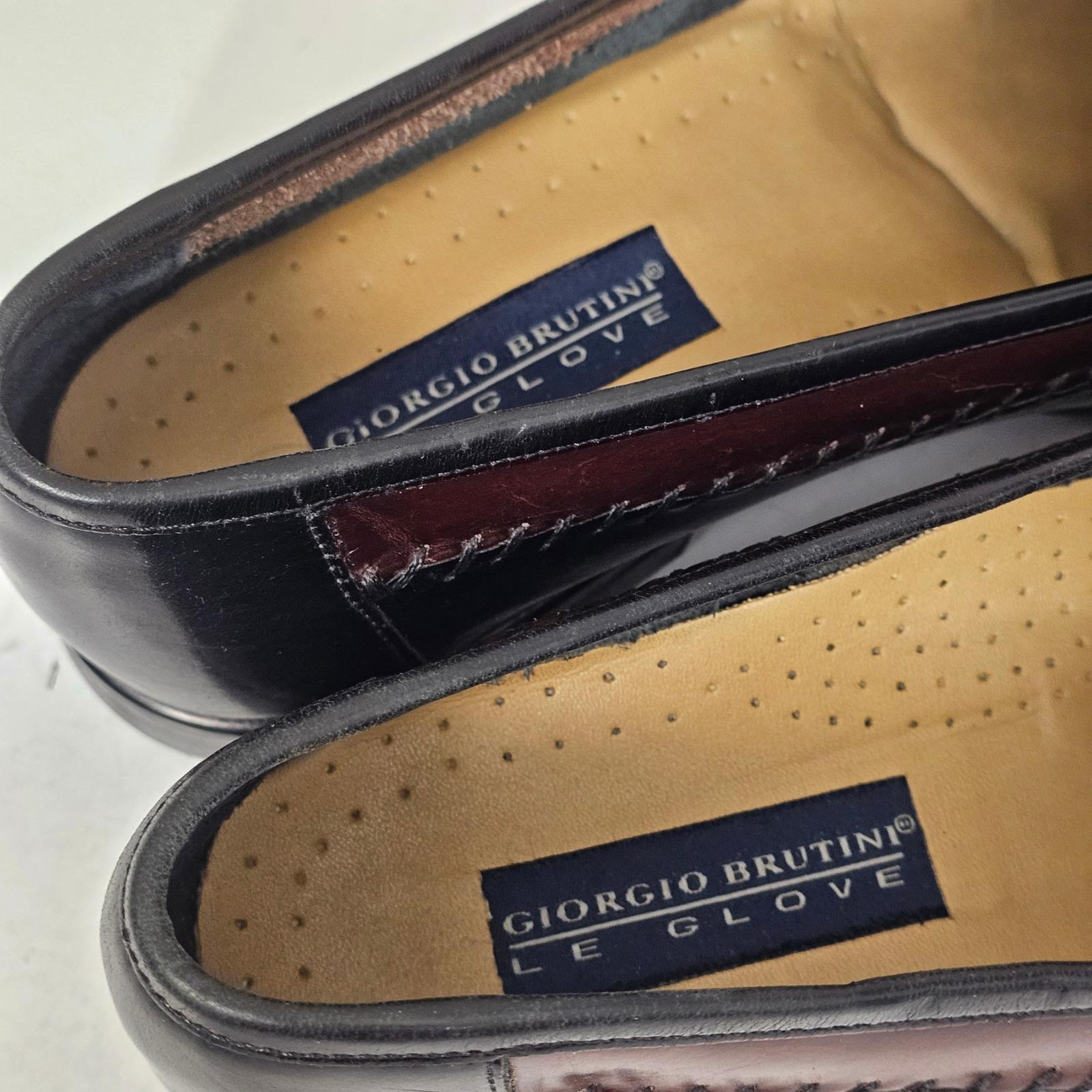 Giorgio Brutini shoes 11D Giorgio Brutini Le Glove Loafers Brown Leather Woven Moc  main image 2