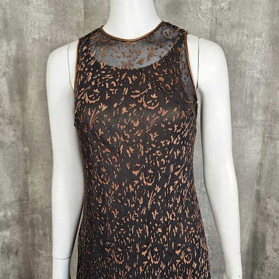 Y2K Chris McLaughlin Rabbit Rabbit Silk Burnout V… - image 3