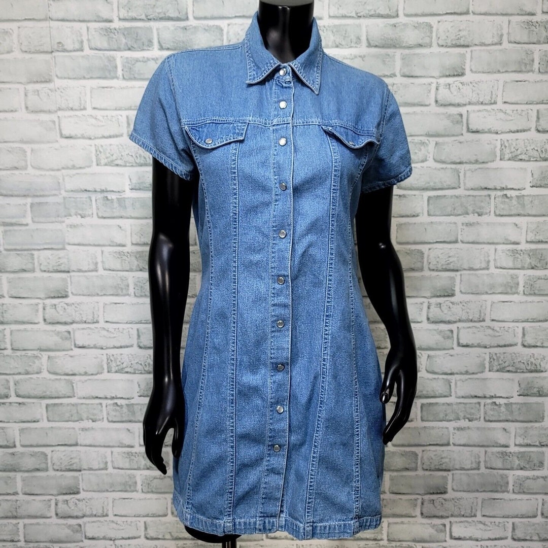 I LINE DENIM SHIRT DRESS