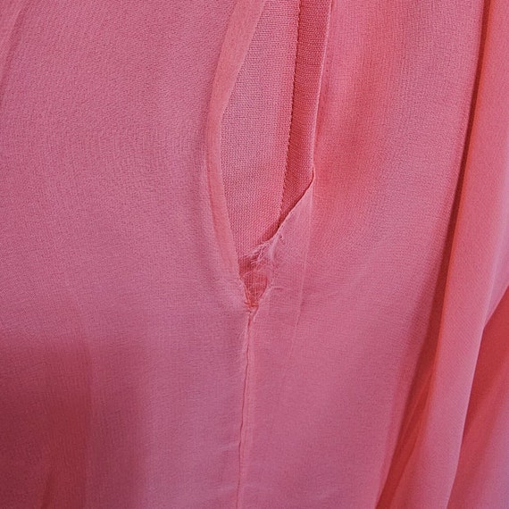 Vintage Miss Elliette California Coral Chiffon Co… - image 8