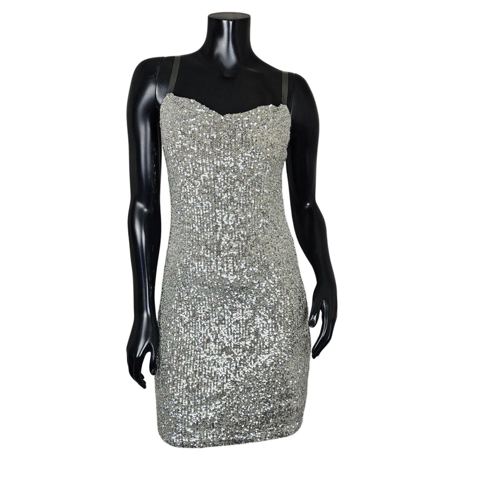 silver sequin dress short Formal Cocktail  The Dress Outlet or a chic night out Sparkle Plus Size Silver Dress