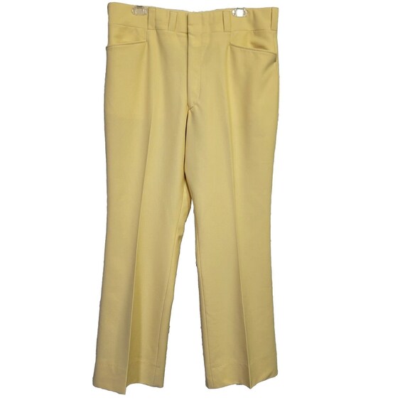 パンツ 70s VINTAGE - SLACKS / YELLOW Vintage 70s Yellow Pants With Flared Legs Size 9/10 | eBay