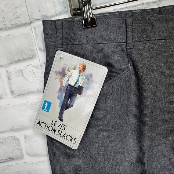 90s Levi’s Action Slacks USA TalonZip Vintage 90s Levi's Action Slacks Polyester Talon Zip Near