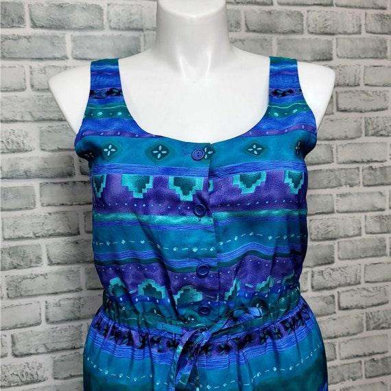 Vintage 90s Kathie Lee Collection Womens 10 Teal … - image 2