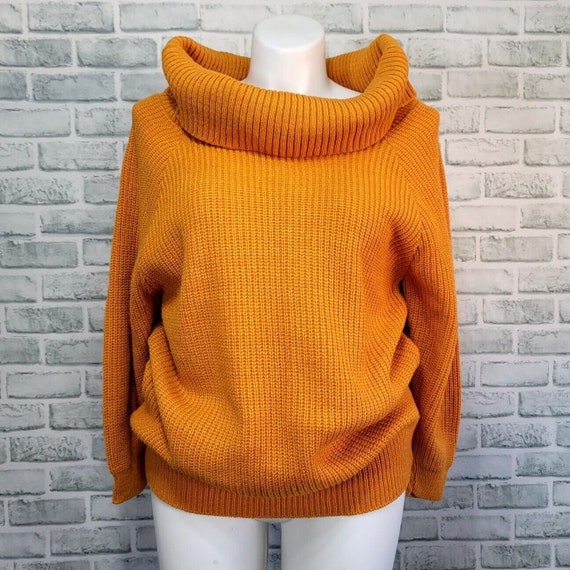 Vintage 70s 80s Melville Knitwear Co Golden Yellow