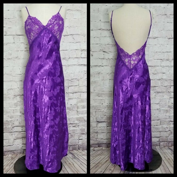 Vintage Shirley Of Hollywood Size S Sexy Purple Lo