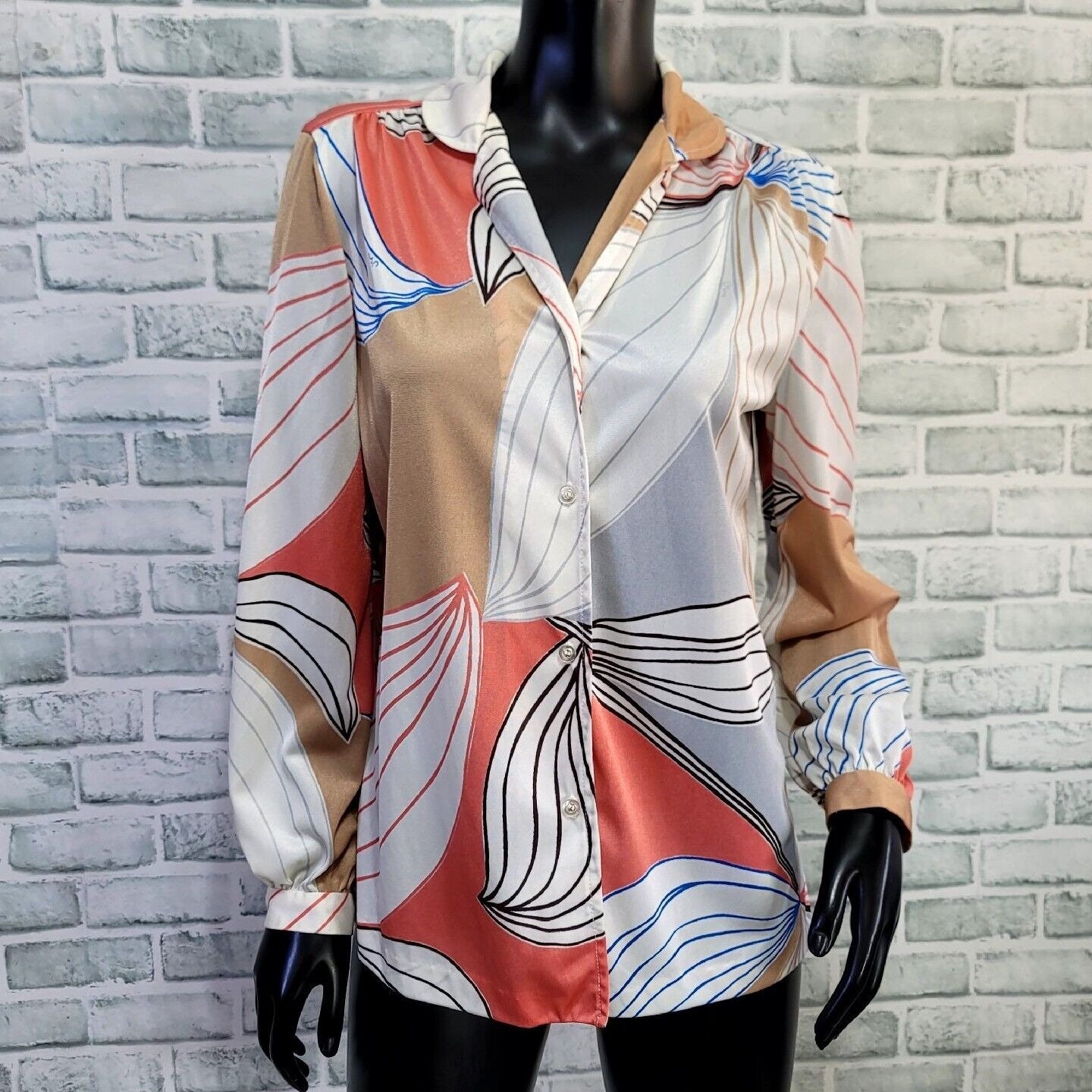Vera Neumann 70’s シャツ トウモロコシ柄　ビンテージ　L Vera Neumann Shirt - Etsy
