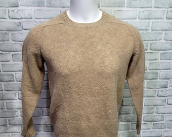 Vintage 80er Jahre Braemar Größe M 100% Schottische Shetland Wolle Pullover Strickpullover