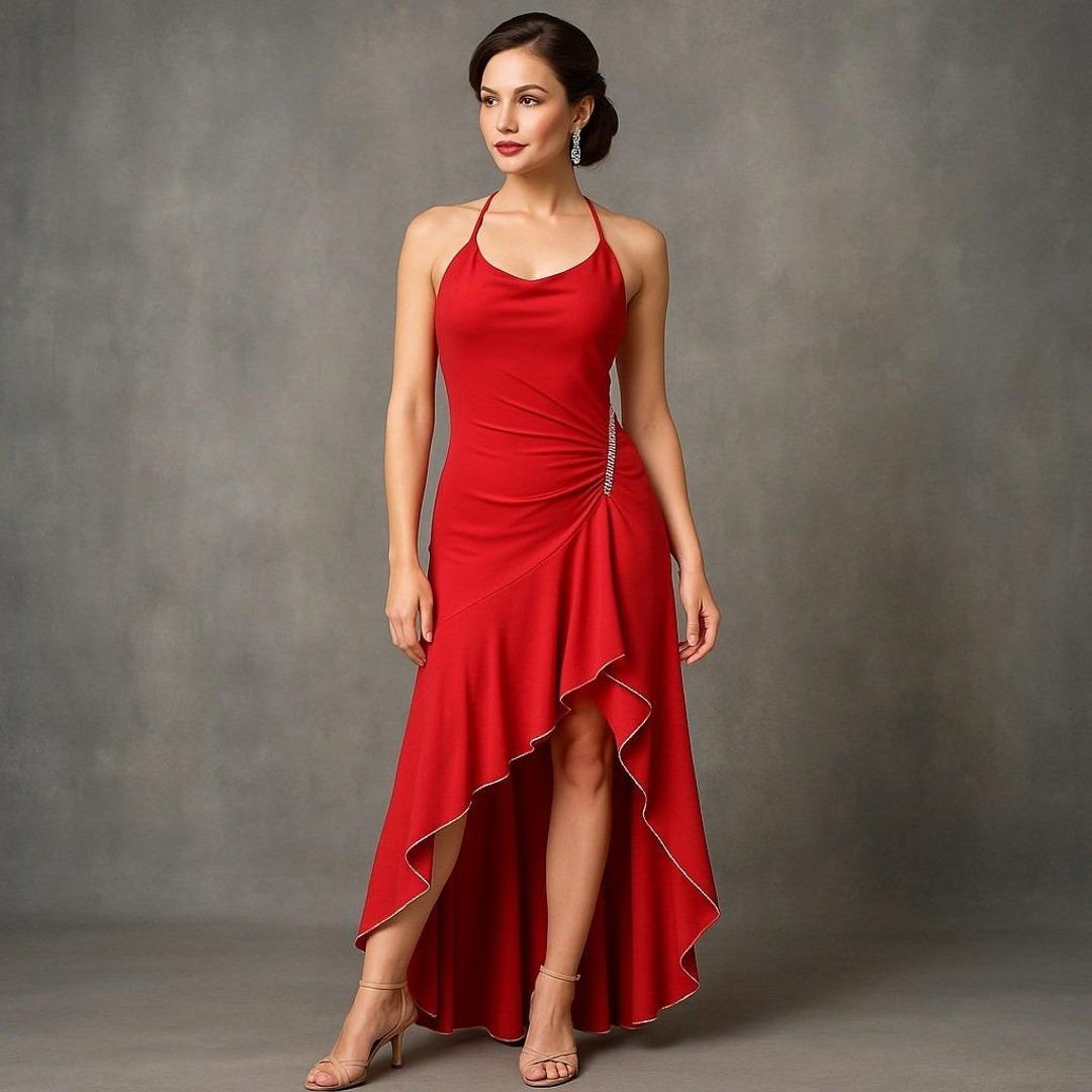 strapless open back dress NICOLE BAKTI 7204 Dress