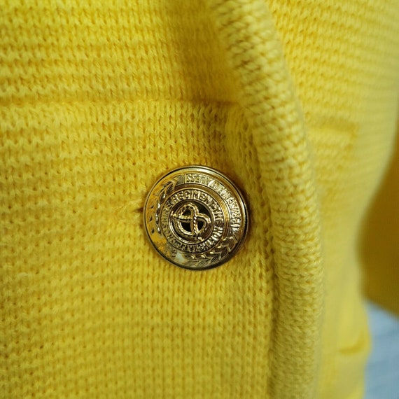 Vintage 90s Vittadini Sport Womens L Yellow Knit … - image 7