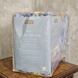 Vintage Jubilee Celestial Sun Moon Flannel Sheet Set Full Cotton Y2K NOS Whimsy imagem 6