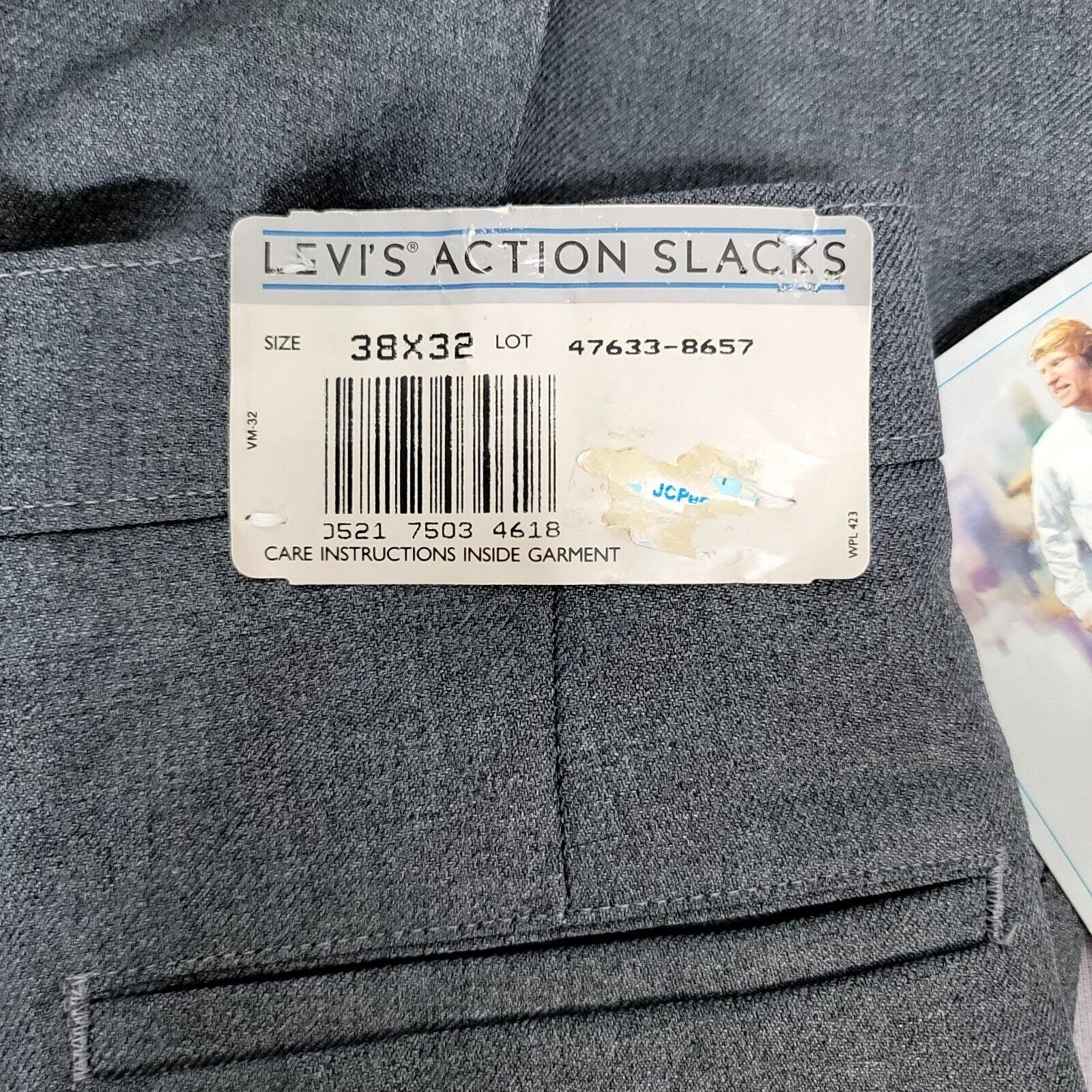 Vintage 90s Levis Action Slacks Mens 38X32 Flat Front Chinos