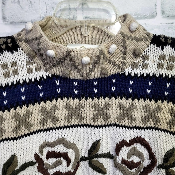 Vintage 80s 90s Express Cie Internationale Handkn… - image 3