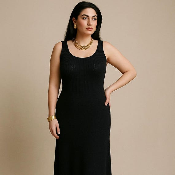 st john evening dress Women Size 10 St. John Black Dress – VIDA STYLE SHOP