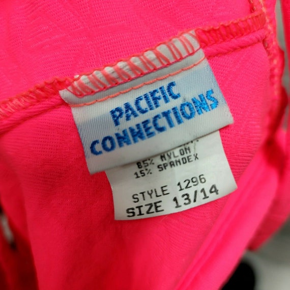 Vintage 80s 90s Pacific Connections Neon Hot Pink… - image 9