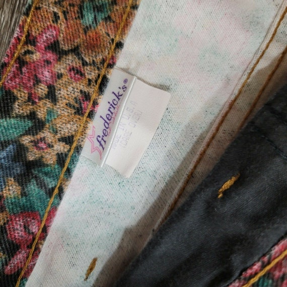 Vintage Fredericks Of Hollywood Floral Denim Jean… - image 7