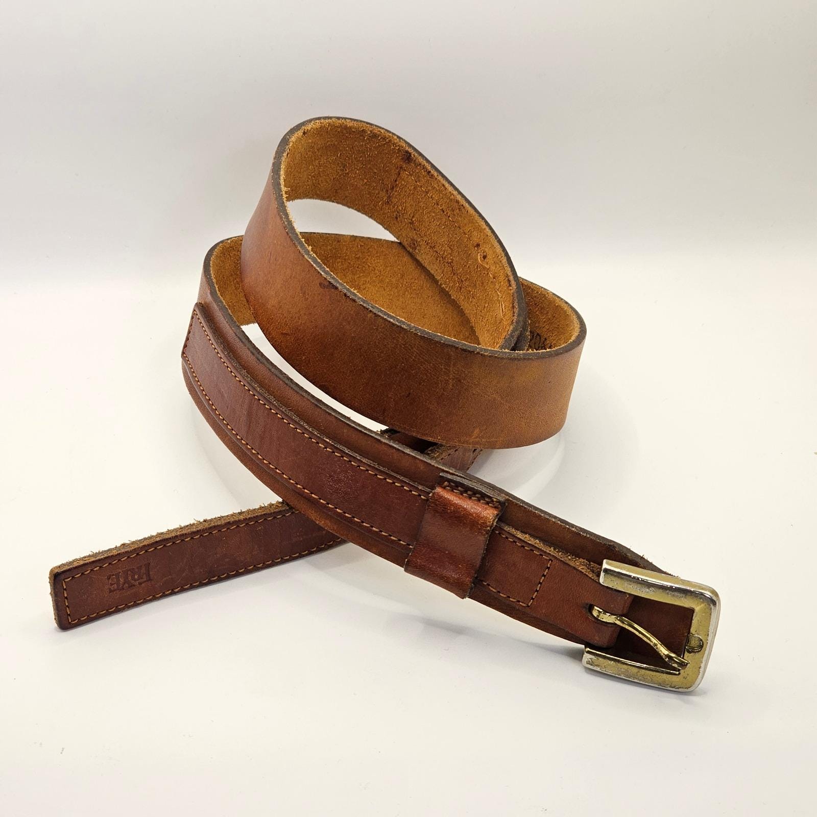 Vintage Frye Belt - Etsy
