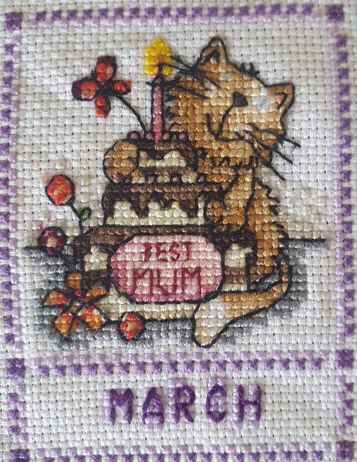 Durene Jones Cross Stitch Month Sampler Etsy