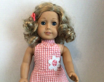 Daisy Halter dress- Clothes to Fit 18" dolls such as AG --  AG   1378