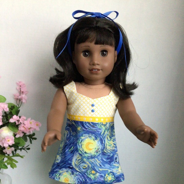 60’s A-Line Style Dress -Melody-Clothes to fit dolls such as AG 1684