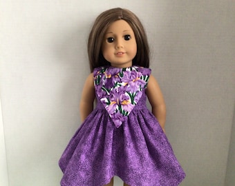 Purple Iris Sundress - Clothes to Fit 18" such as AG doll- AG 1431