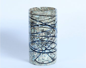 Perla Marble Edition - Elegant Mexican Hand-blown vase, crafted from recycled glass (3 sizes)