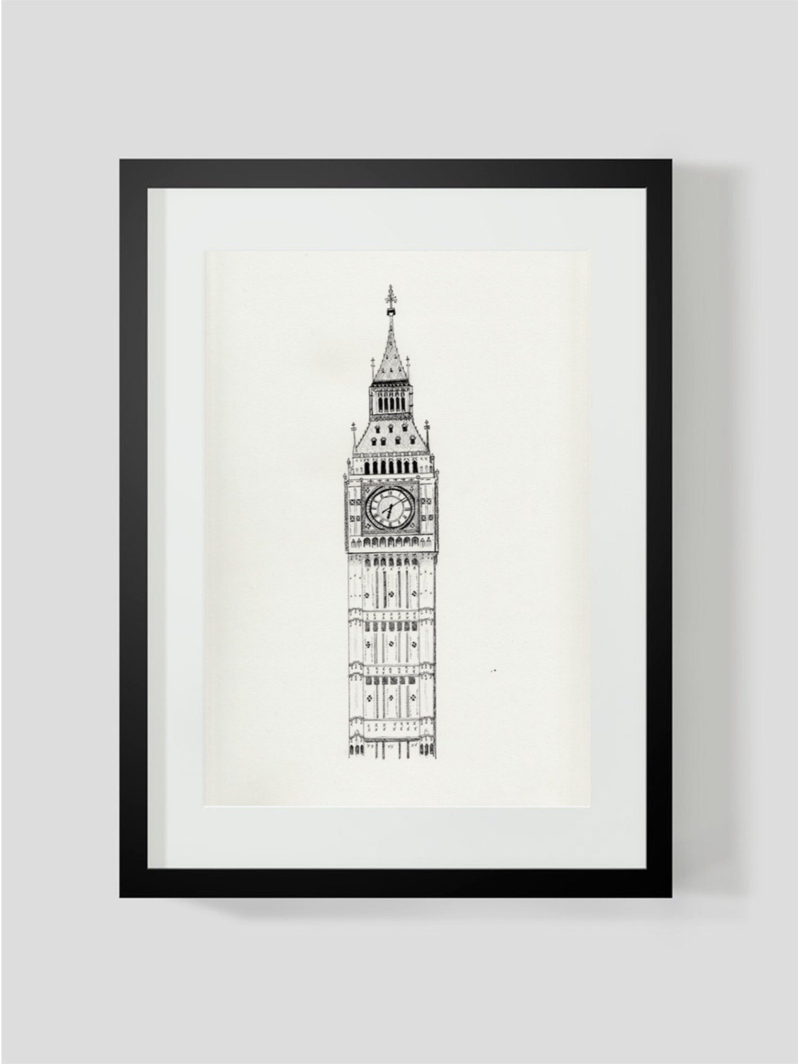 London Art Print Travel Art Wall Decor Big Ben Clocktower Etsy
