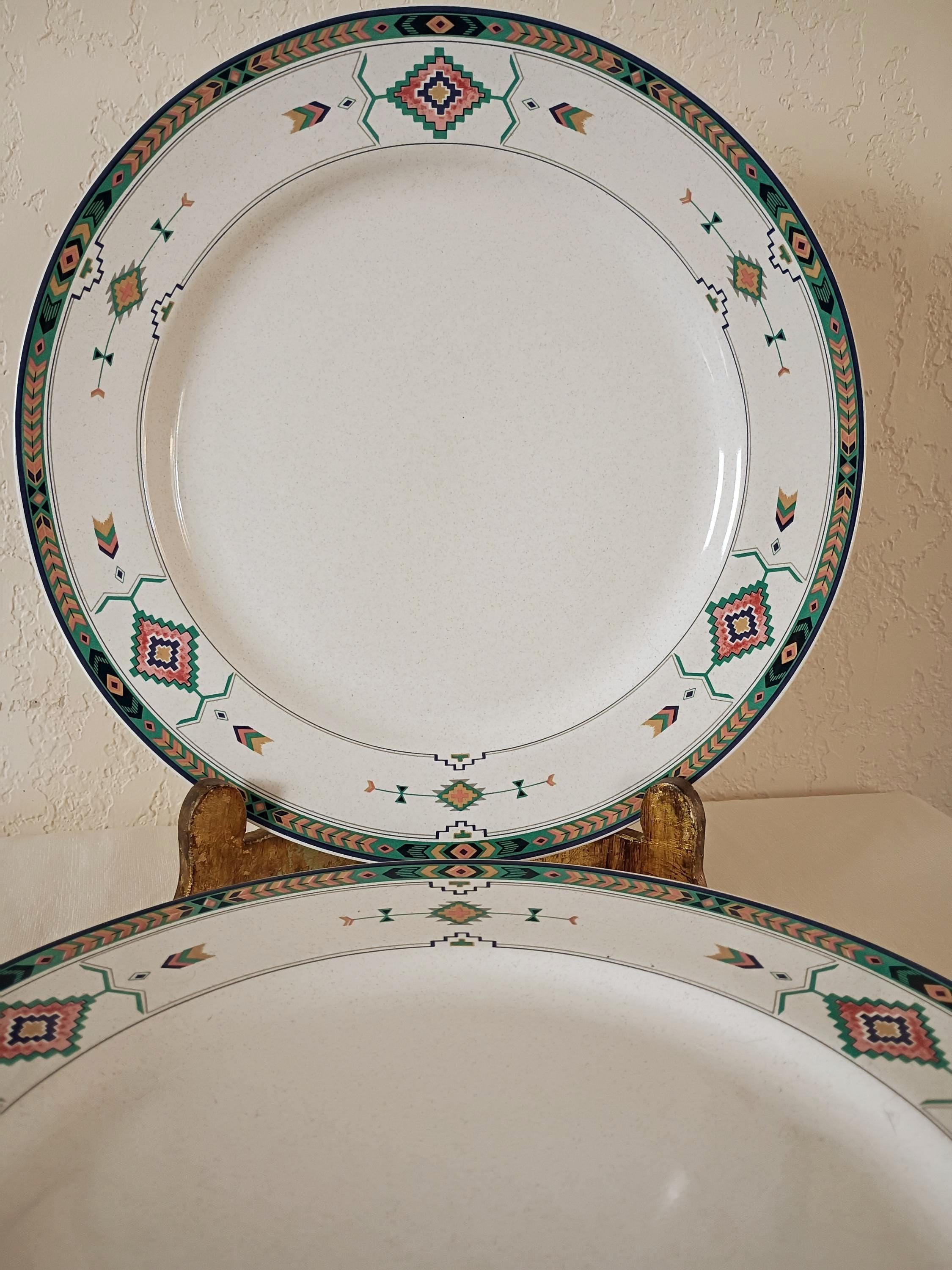 【廃番希少】  AZTEC ディナープレート 4枚セット 廃番希少】 AZTEC ディナープレート 4枚セット Aztec Dinner Plates - Etsy