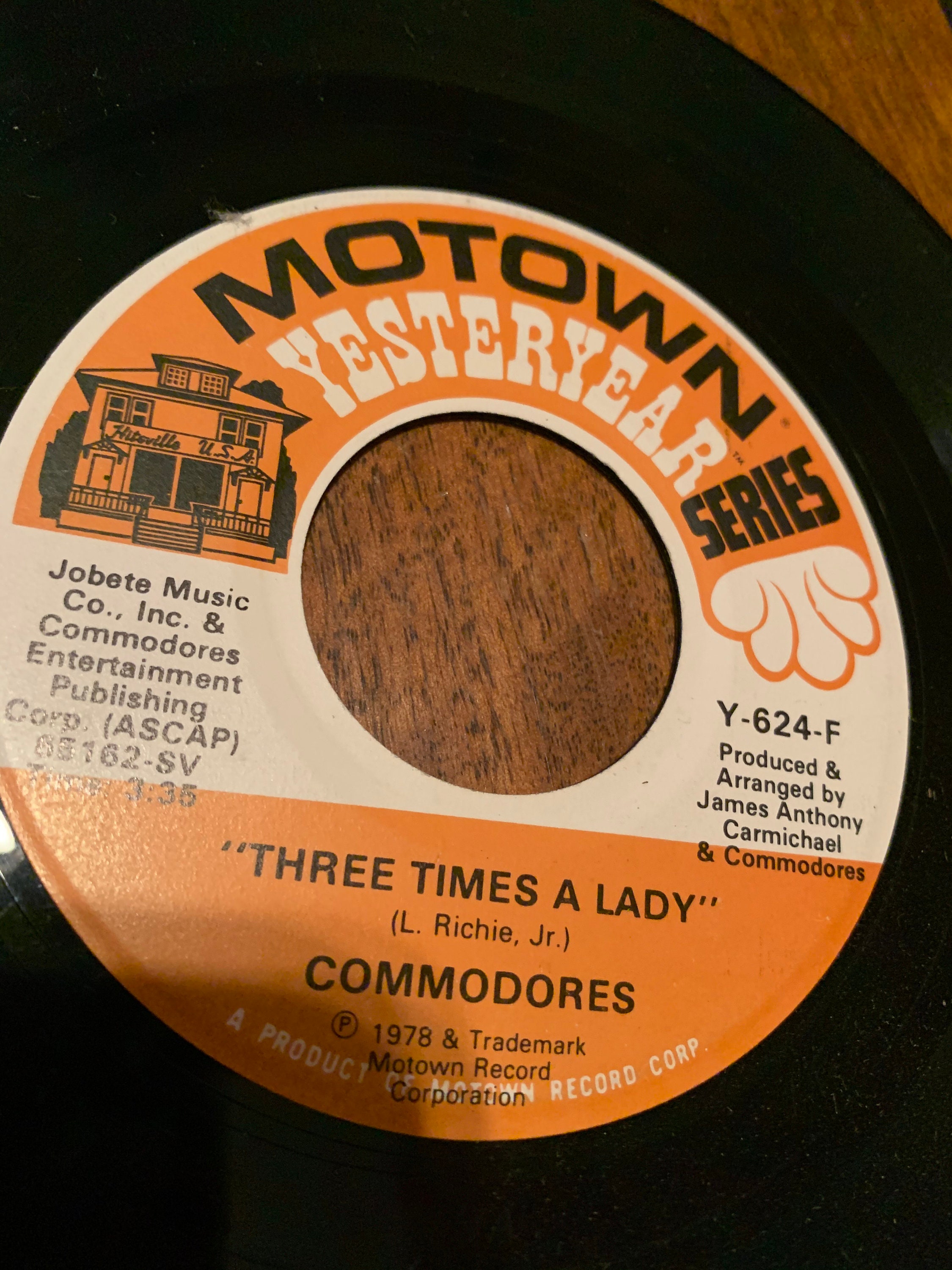 Commodores Too Hot Ta Trot Three Times A Lady 45rpm Etsy