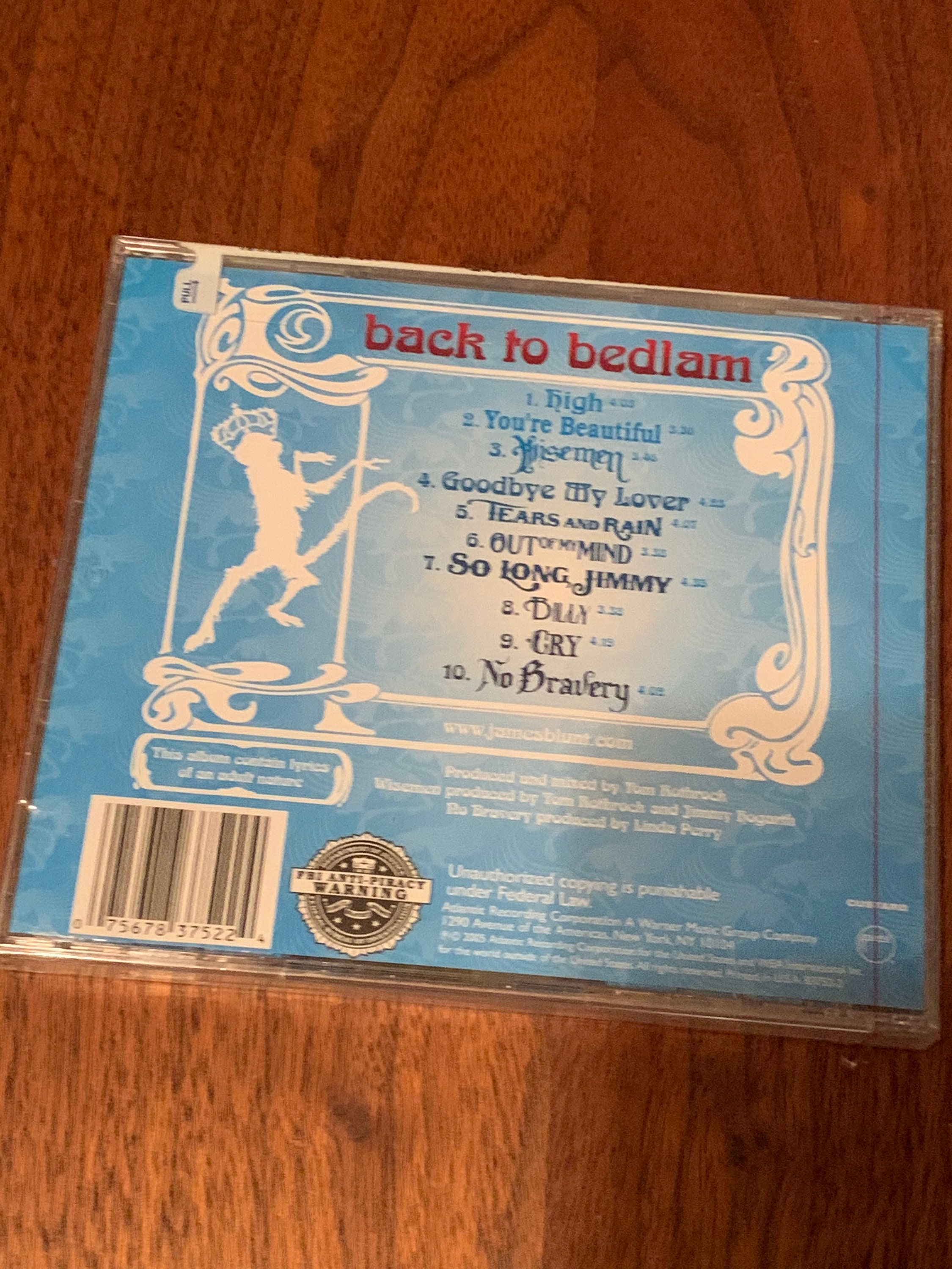 James Blunt Back To Bedlam CD Sealed Etsy