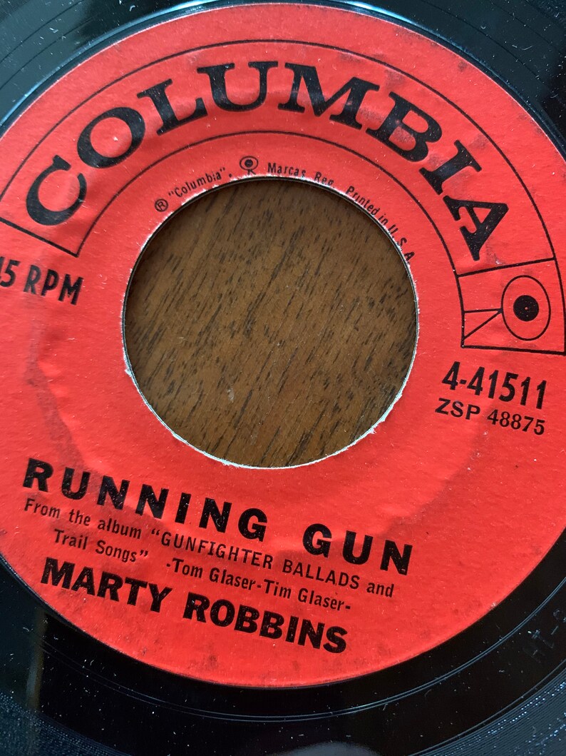 Marty Robbins El Paso / Running Gun 45rpm Etsy
