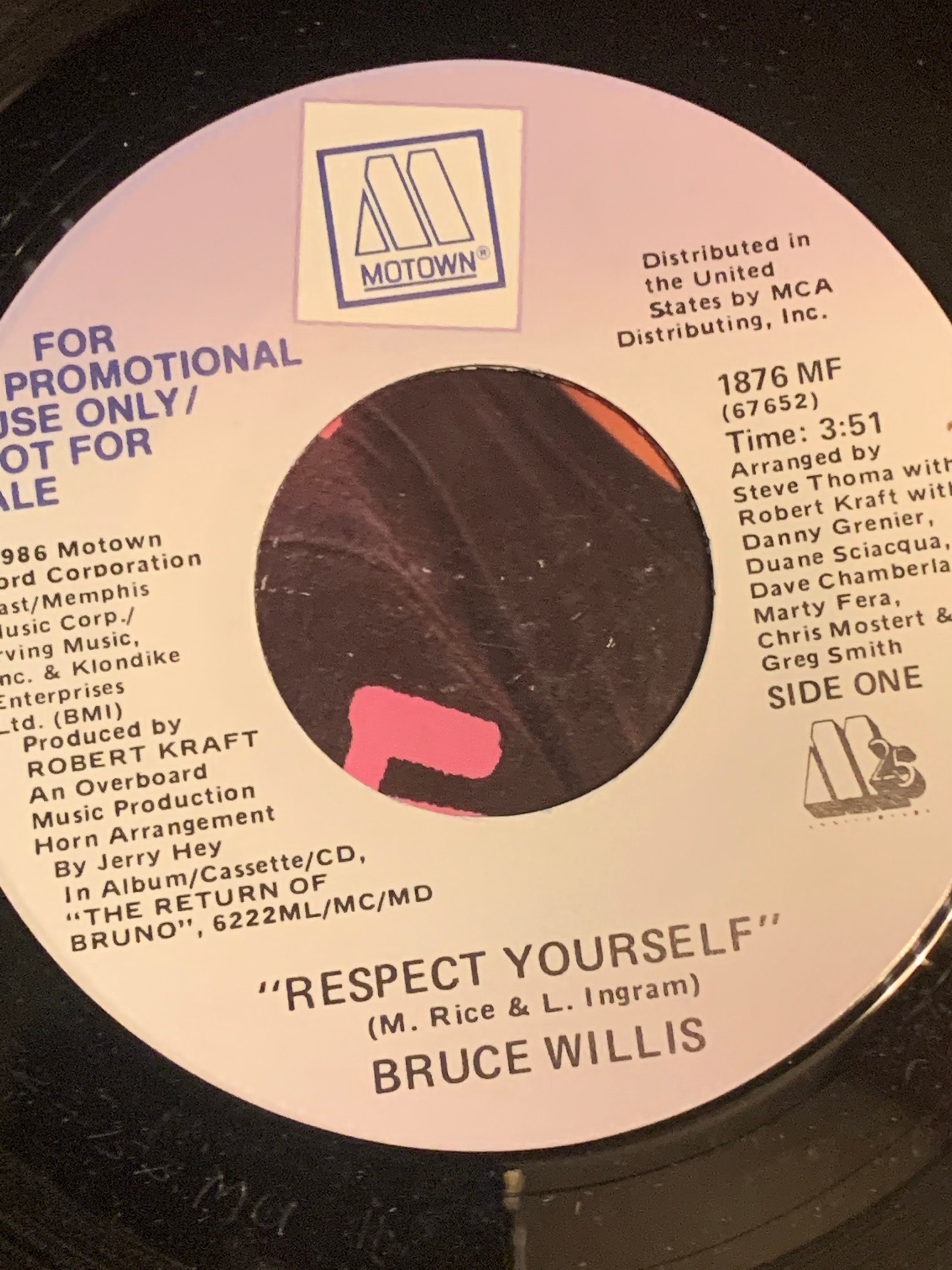 Bruce Willis Respect Yourself Promo 45rpm Etsy