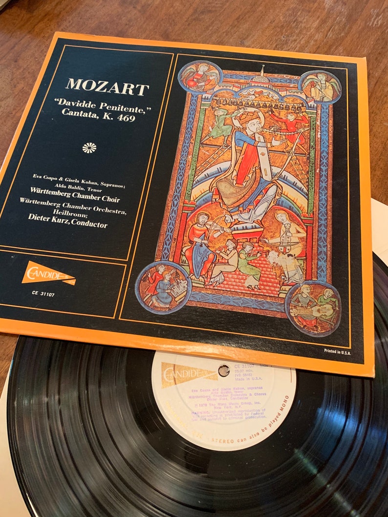 Mozart - Davidde Special price for a limited time Max 62% OFF Penitente Cantana 469 CE K LP 31107