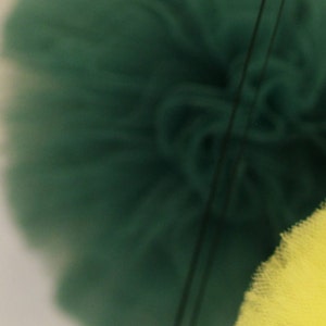 Teal tulle pompom / wedding party decorations pom poms / tutu /nursery room decor/birthday /bridal baby shower